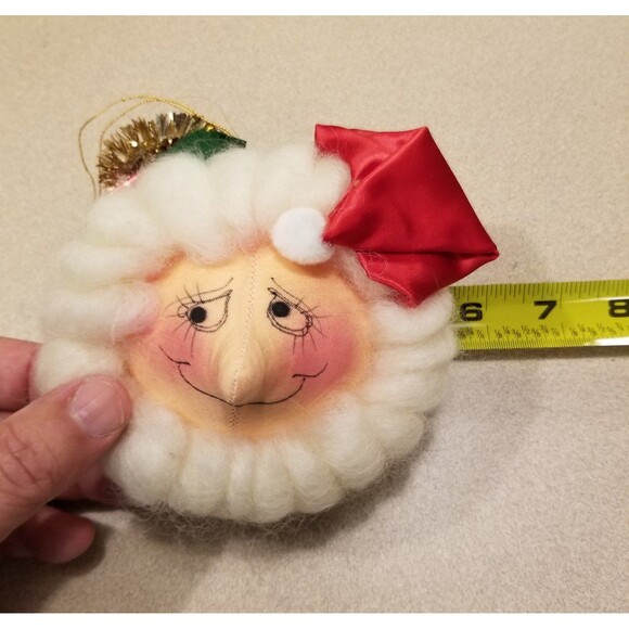 Vintage Santa Christmas ornament handmade - Picture 6 of 7